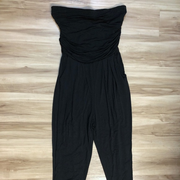 heart hips strapless jumpsuit